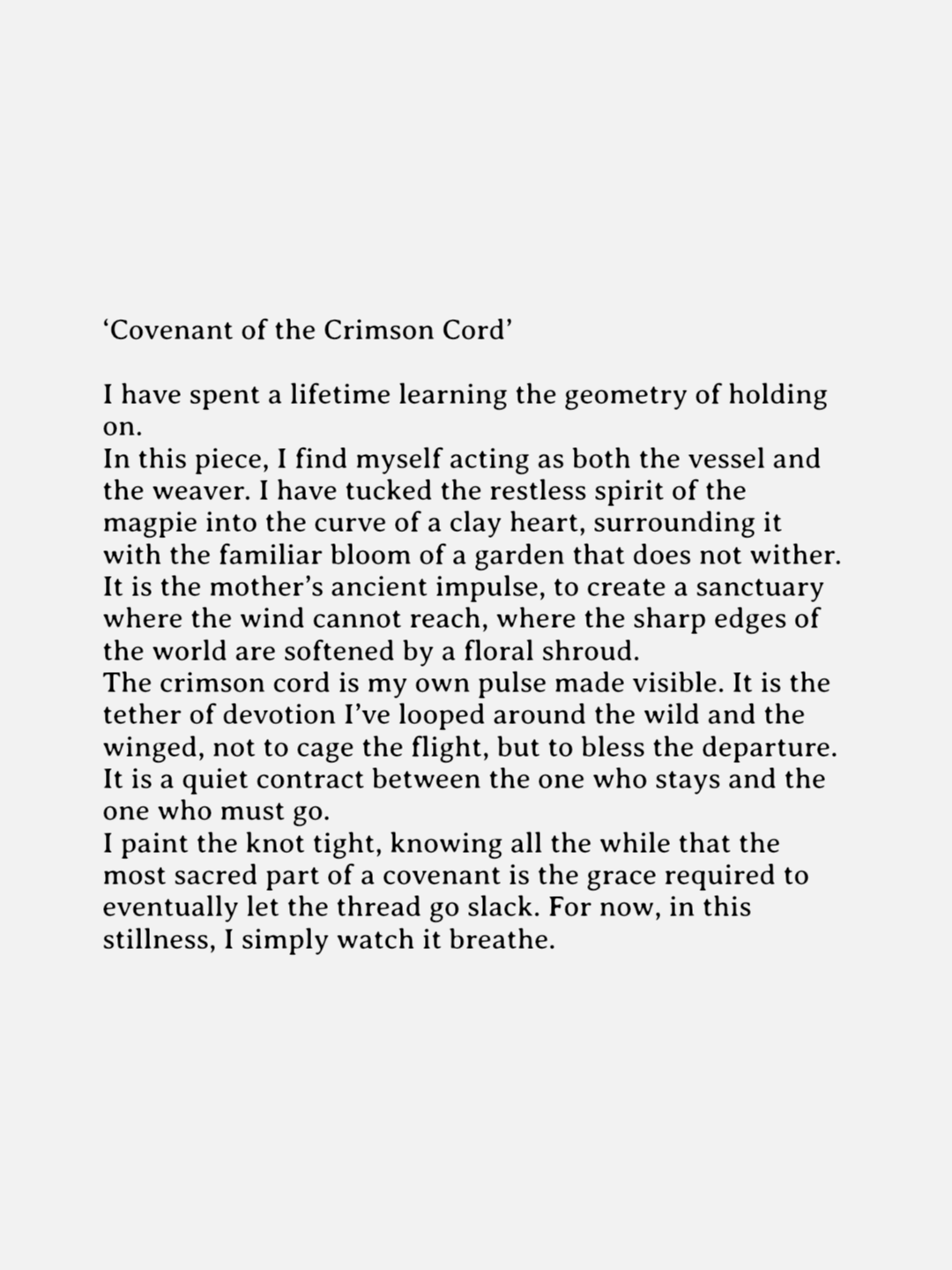 ‘Covenant of the Crimson Cord’