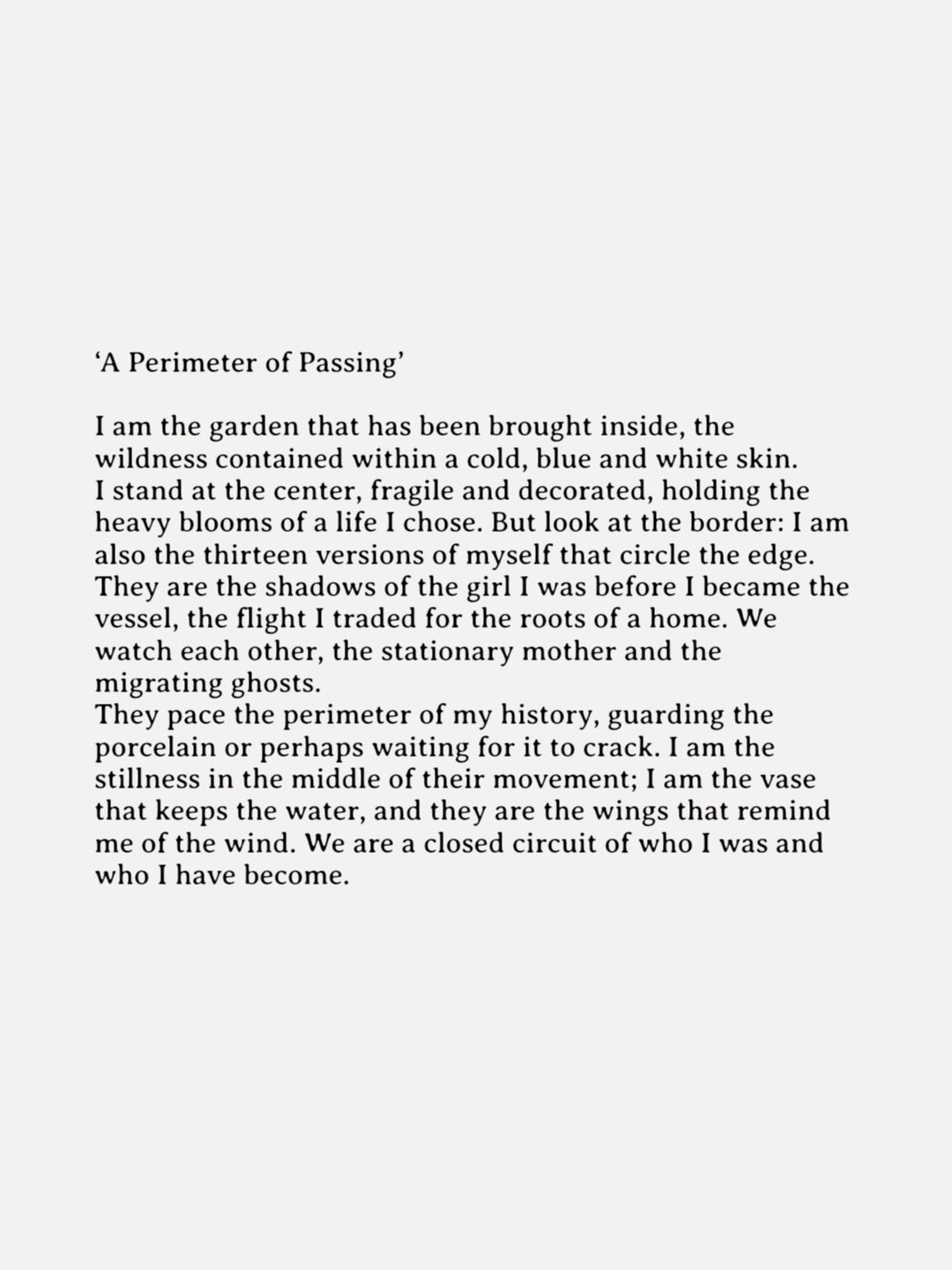 A Perimeter of Passing