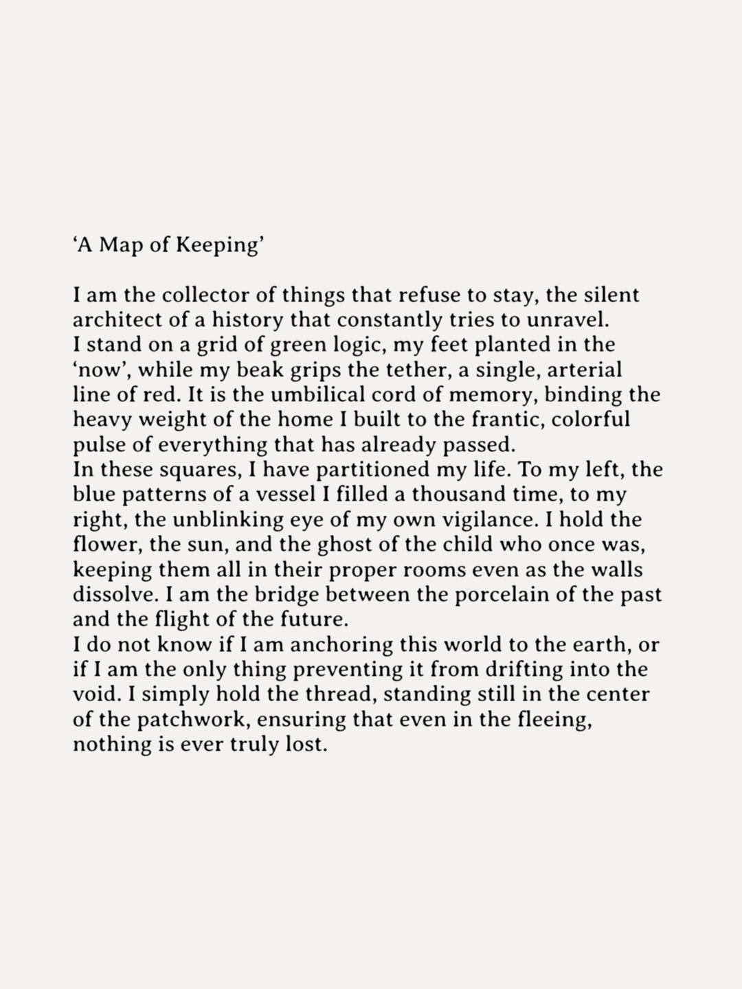 A Map of Keeping